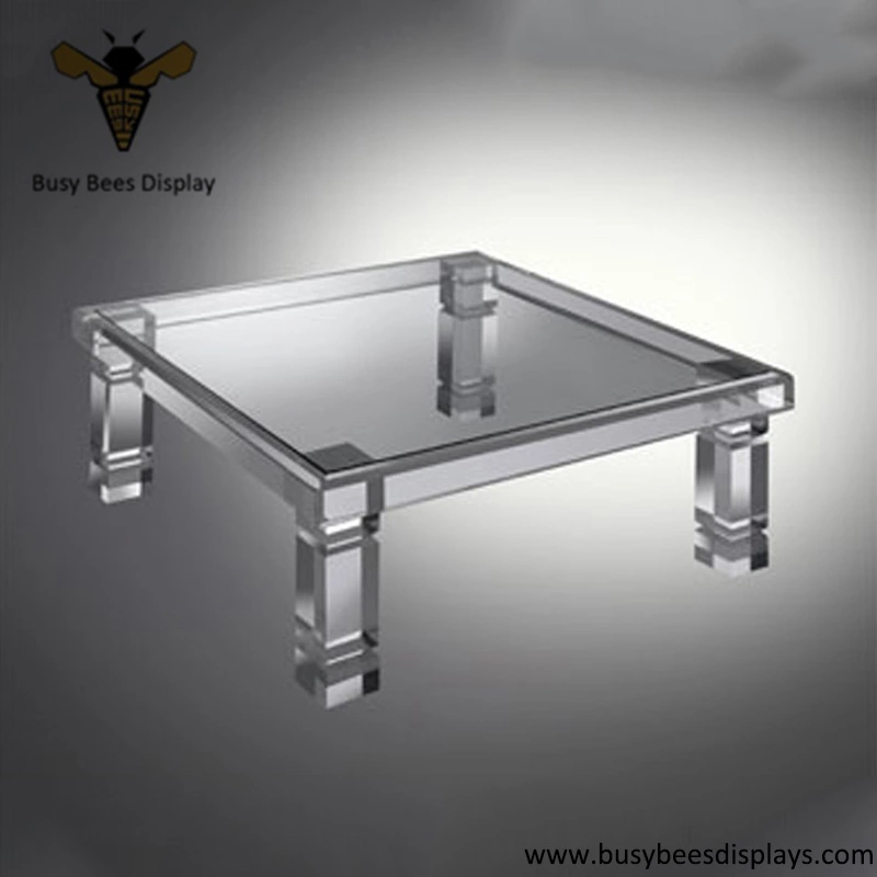Acrylic Square Table, Chair and Table Stand