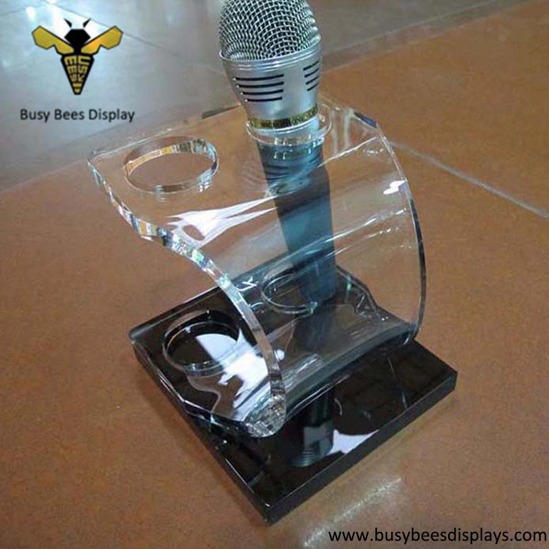 Hot Sale Acrylic Microphone, Voice Tube Holder Display Stand