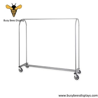 Stainless Steel Cloth Shop Coat Rack, clothes rack in showroom