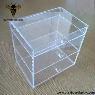 Square Cosmetics Display Cabinet and Display Stands