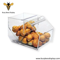 New Countertop Eco-friendly Transparent Acrylic Bakery Display Case