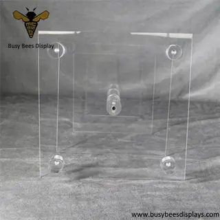 High Quality 4 Tier Square Clear Dessert Cupcake Display Stand