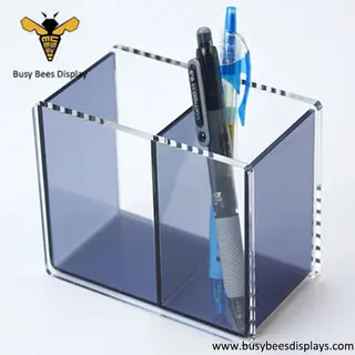 Elegant Acrylic Office Pencil Brochure Stand Holder Organizers