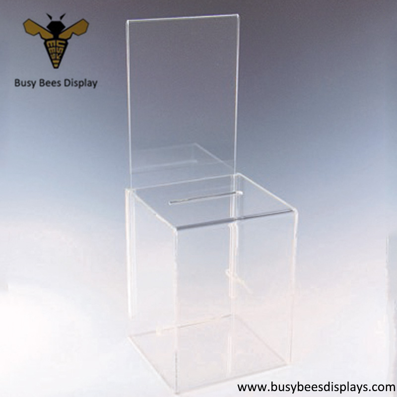 Transparent Acrylic Suggestion Display Holder Box