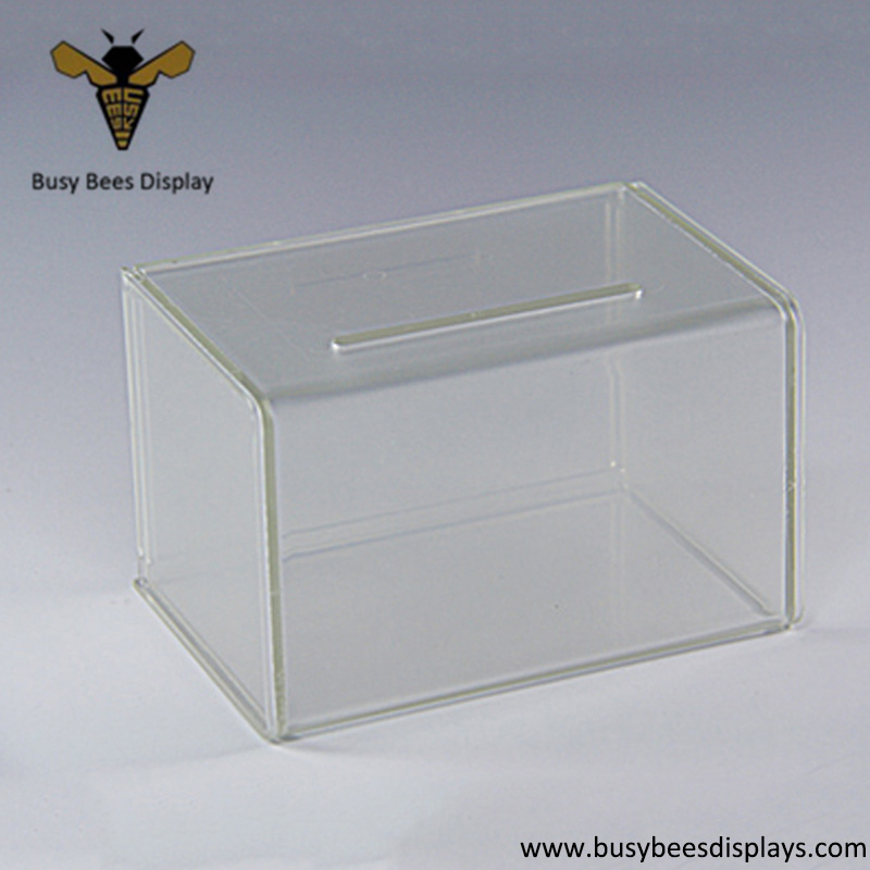 Wholesale Perspex Suggestion Box and Coin Donation Containers