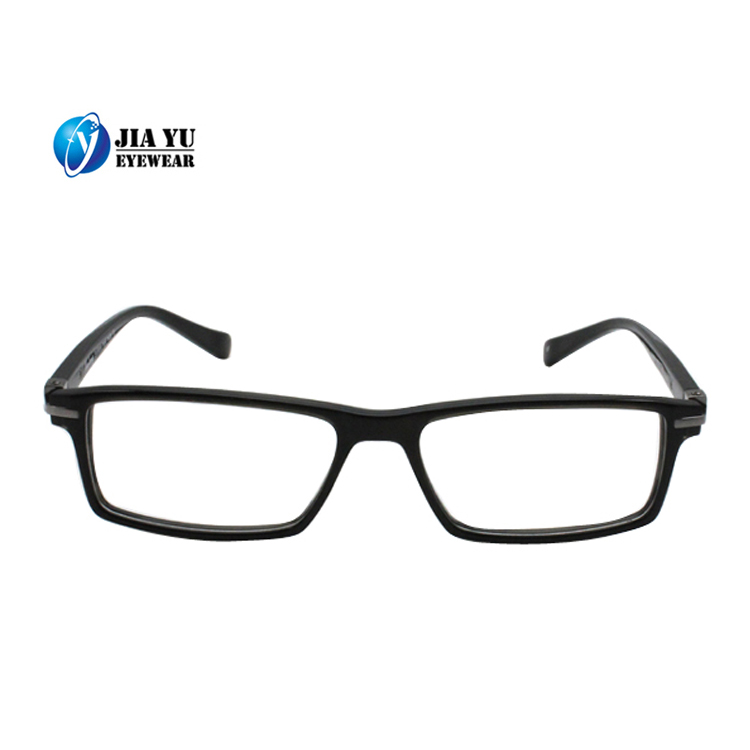 Fashion Black Custom Logo Square Men Optical Frames Glasses
