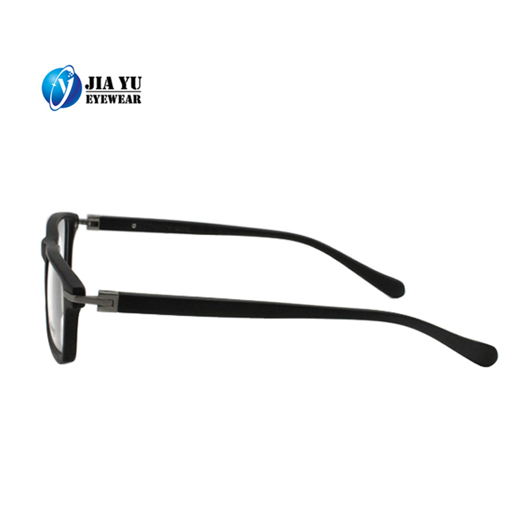 Fashion Black Custom Logo Square Men Optical Frames Glasses