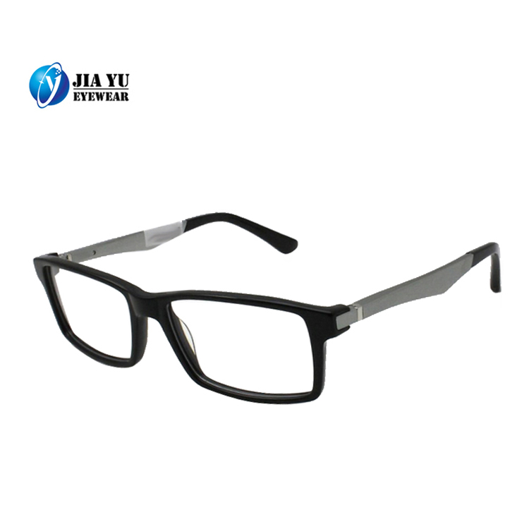 Fashionable Reading Black Acetate Optical Frames Eyeglasses