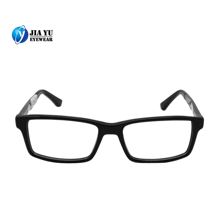 Fashionable Reading Black Acetate Optical Frames Eyeglasses
