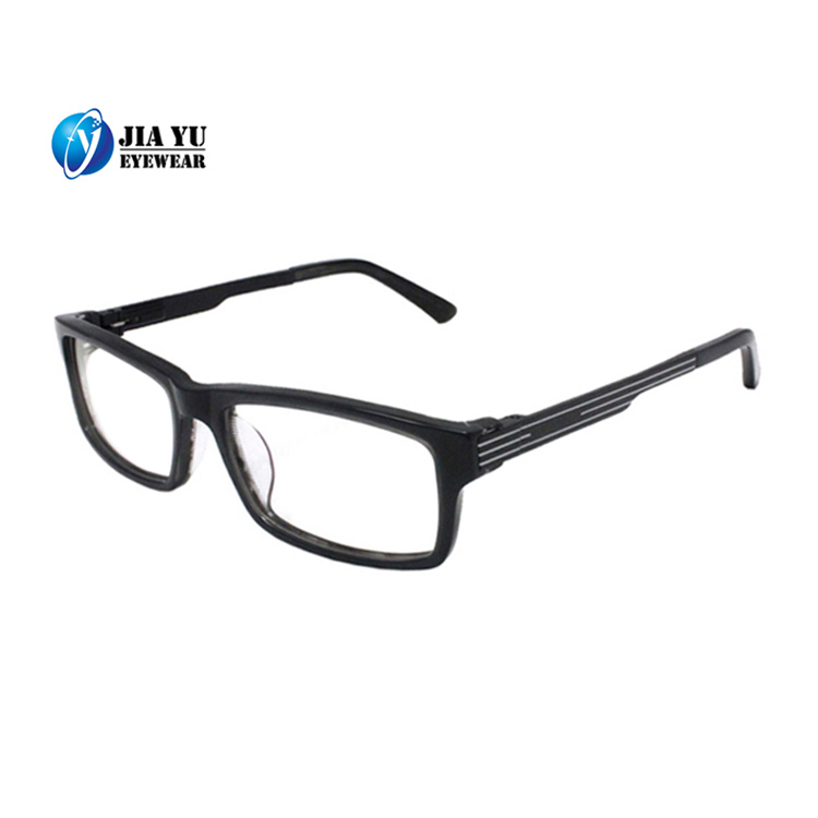 Custom Square Classic Black Trendy Acetate Optical Frame