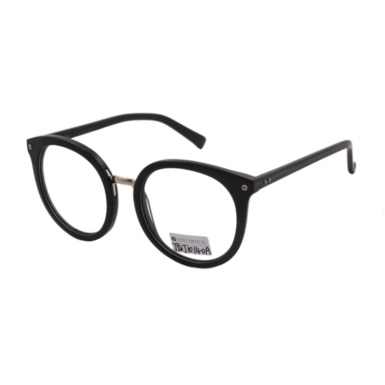 Custom Printed Reading Black Acetate Optical Frames