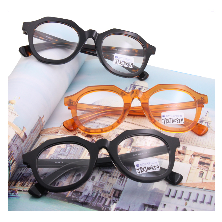 Special Shape Custom Logo Men Acetate Optical Glasses