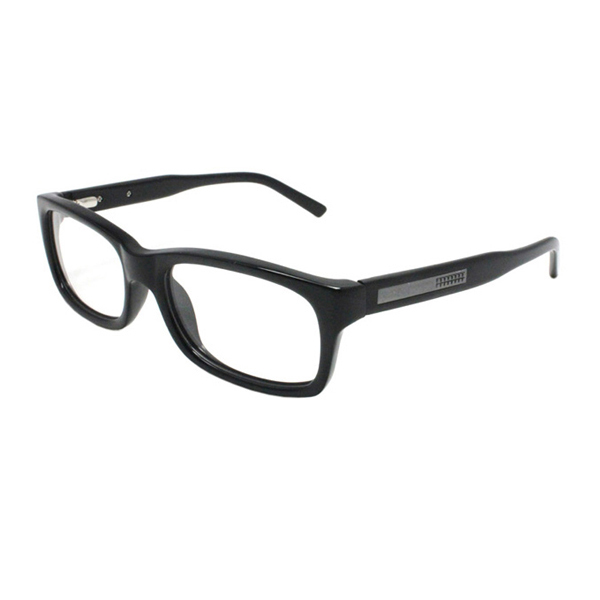 Custom Logo Black Trendy Acetate Square Optical Frame