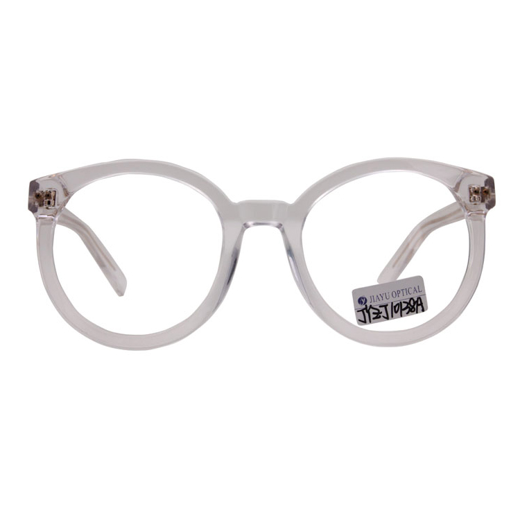 Custom Logo White Retro Round Optical Frames Eyeglasses