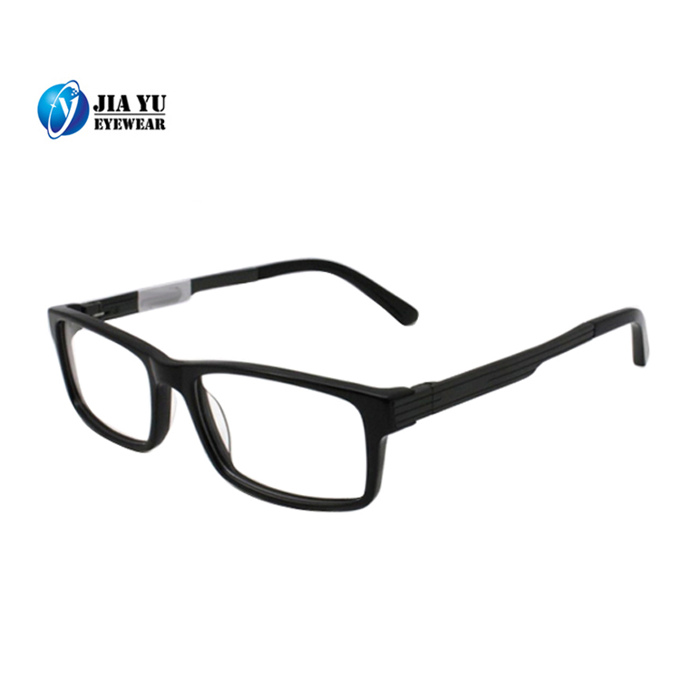 Wholesale Fashion Black Trendy Acetate Optical Frame for Men