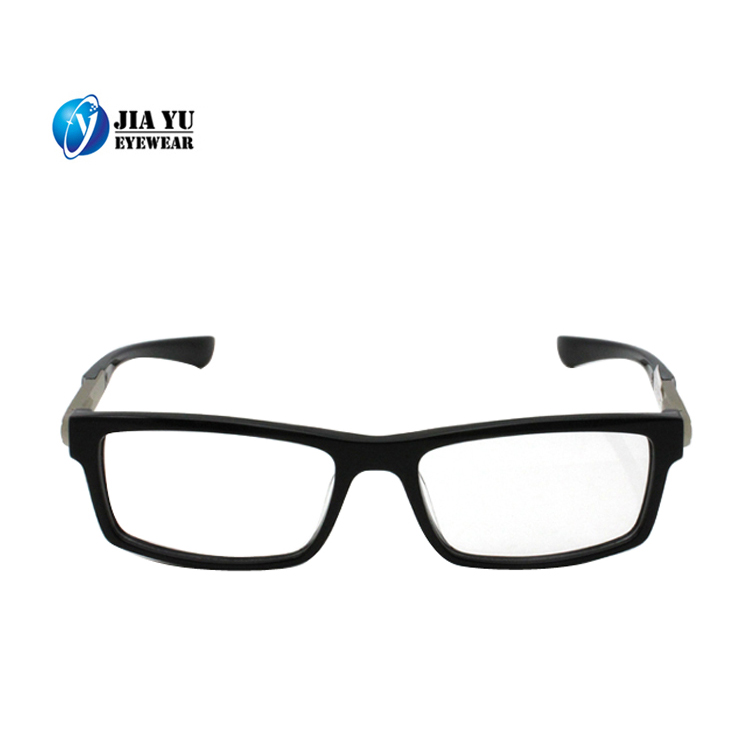 Black Custom Printed Reading Square Optical Frames Glasses