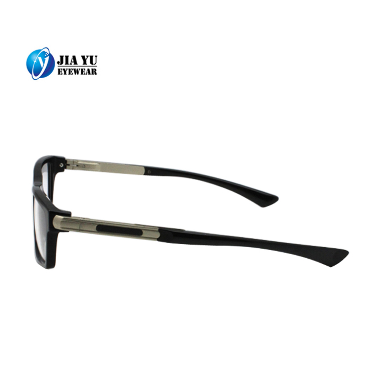 Black Custom Printed Reading Square Optical Frames Glasses