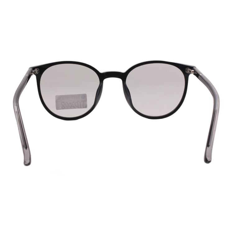 New Acetate Black Retro Round Optical Frames Eyeglasses