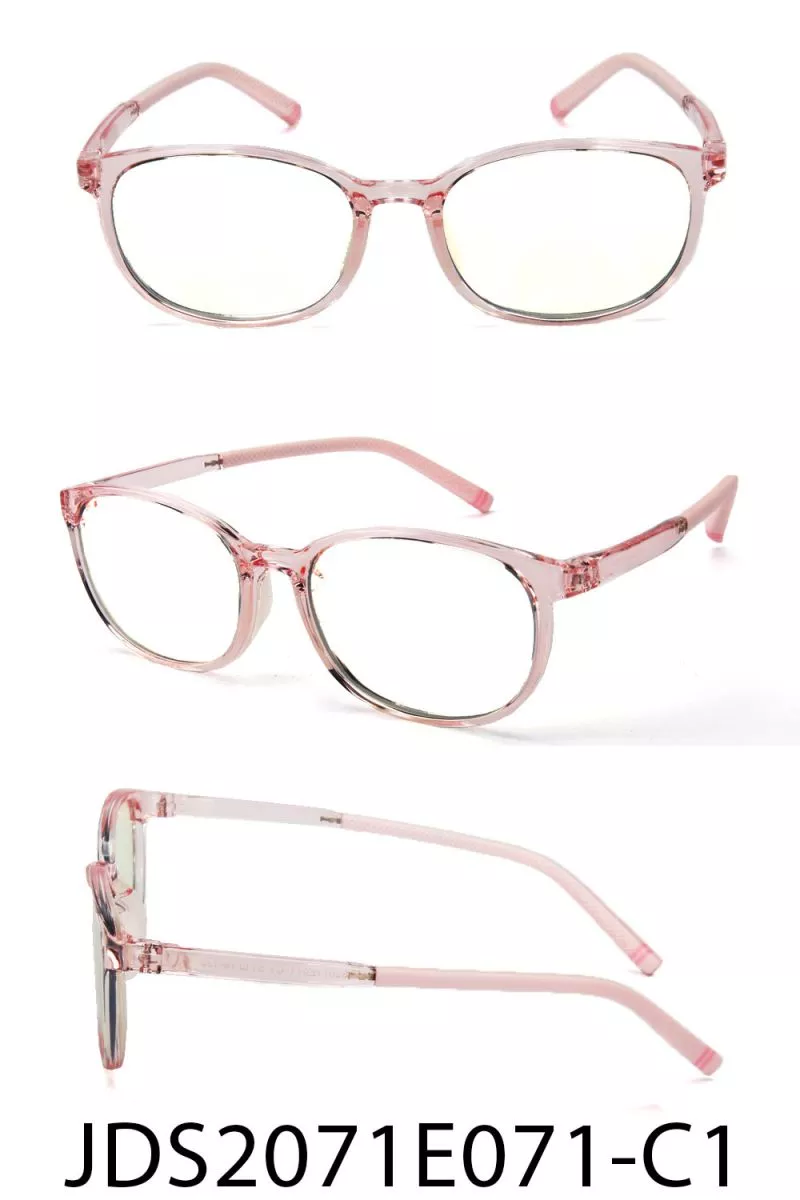 Transparent Pink Spectacles Frames Kids Glasses