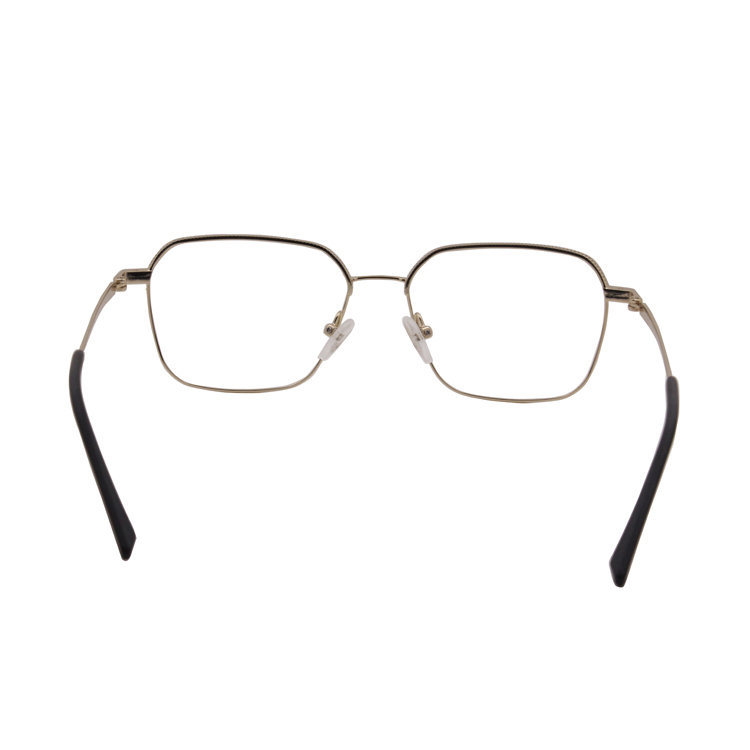 Anti Blue Light Lens Square Metal Optical Frames Eyeglasses