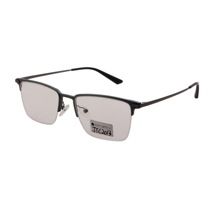 New Brand Retro Square Metal Half Optical Frames for Men