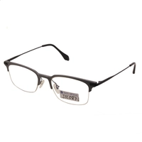UV400 Computer Half Frame Metal Optical Glasses for Men