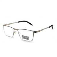 Fashion UV400 Metal Silver Optical Eyeglasses for Computer