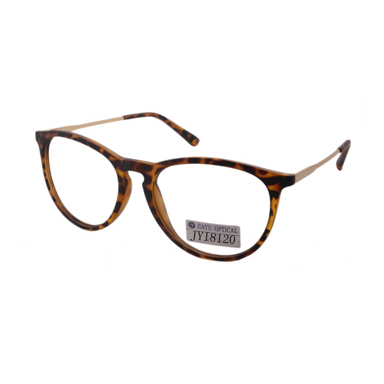 Popular Designer Plastic with Metal Optical Frames Glasses