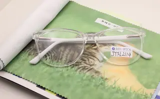 Top Grade Transparent Unisex Custom Logo Square Glasses