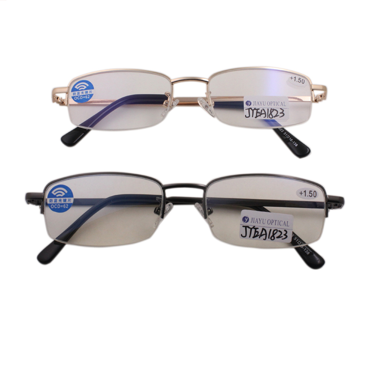  Metal Half Frame Unisex Reading Glasses 