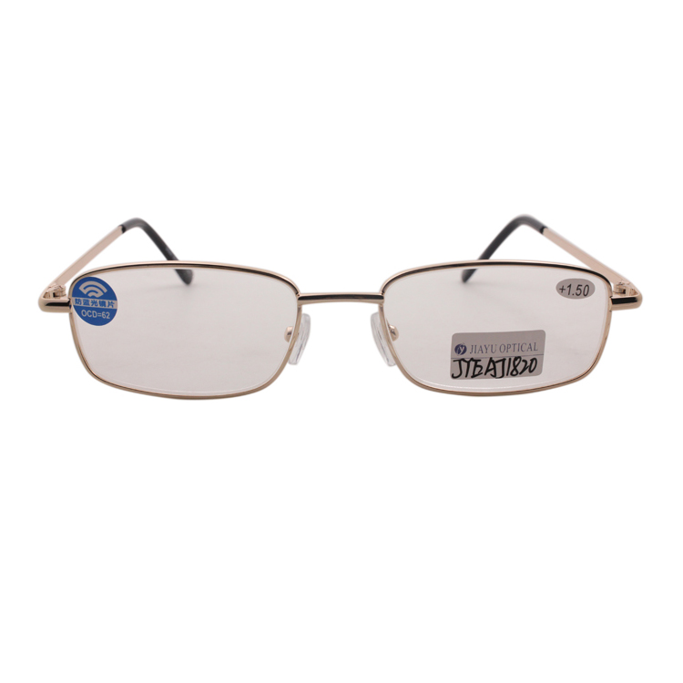 Top Quality Anti Blue Light Lenses Metal Reading Glasses Men