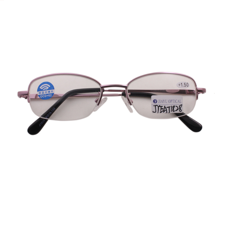 Anti Blue Light Unisex Half Frame Metal FrameReading Glasses