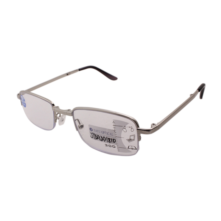 Wholesale Half Metal Frame Anti Blue Folding Reading Glasses