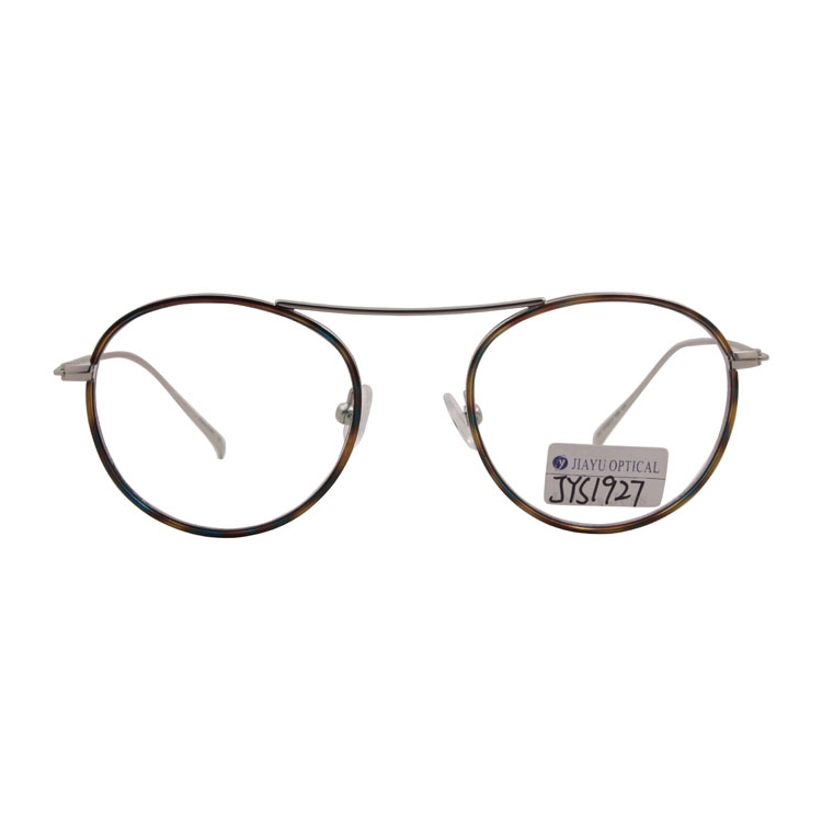 Retro Round Custom Logo Stainless Unisex Optical Frames