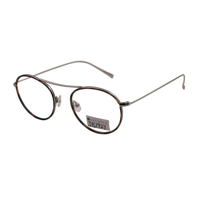 Retro Round Custom Logo Stainless Unisex Optical Frames