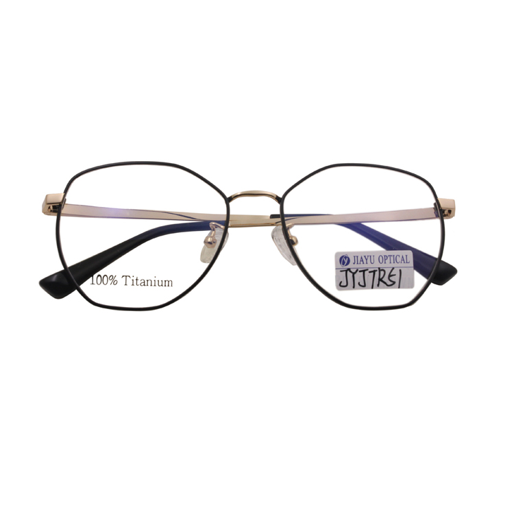 High Quality Fashion Custom Logo Optical Frames Ultra-light Titanium Glasses
