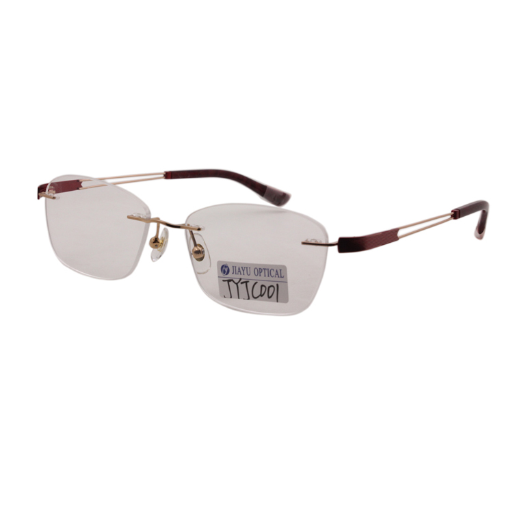 Wholesale Fashion Anti Scratch Ultra-light  Rimless Titanium Glasses Frame