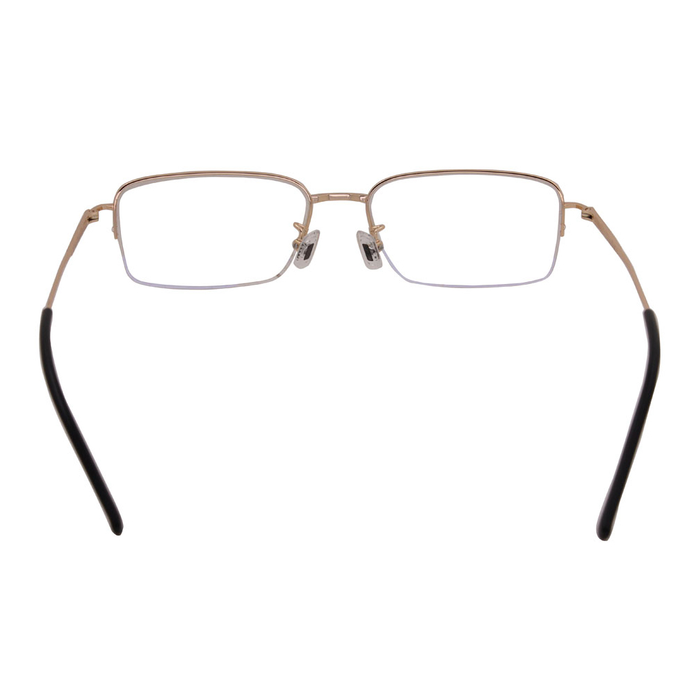 Brand Retro Half Frame Ultra-light Square Titanium Glasses