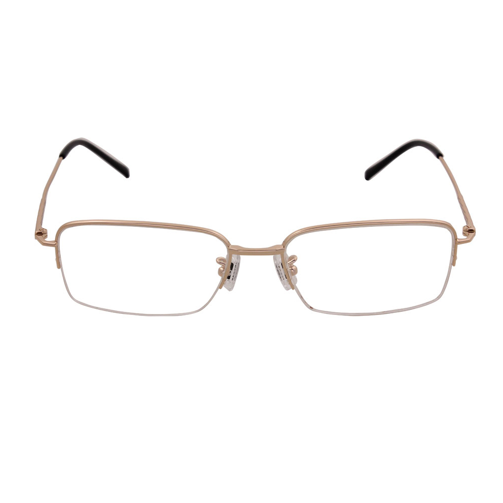 Half Frame Ultra-light Square Titanium Glasses
