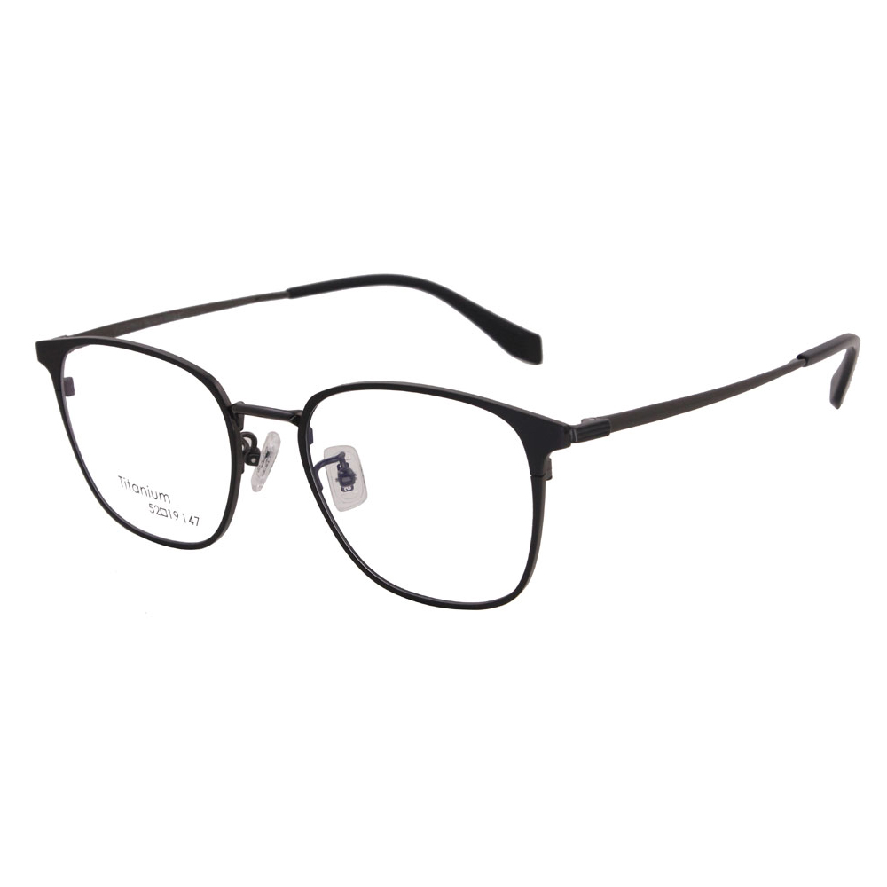 Classic Brand Retro Anti Blue Light Black Titanium Glasses