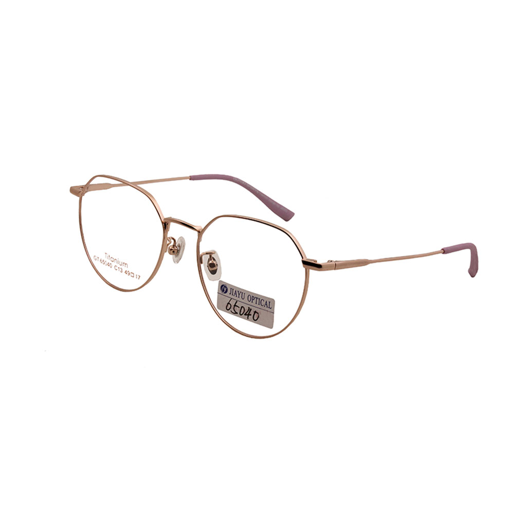 Custom Irregular Optical Women Fashion Titanium Glasses