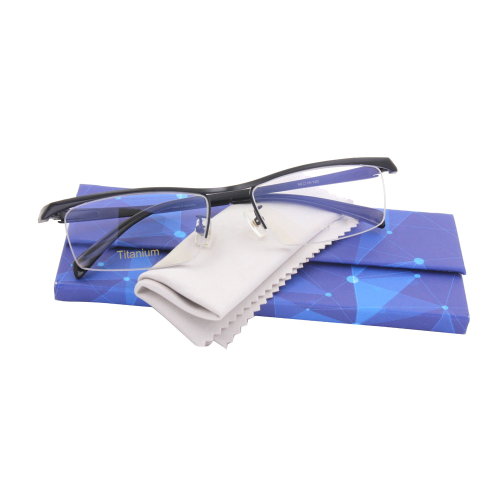 Half Frame Ultra-light Titanium Glasses