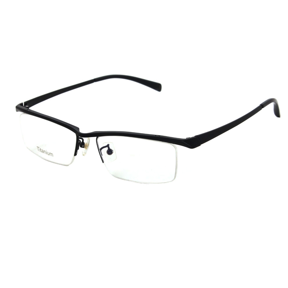 Factory Custom Retro Half Frame Ultra-light Titanium Glasses