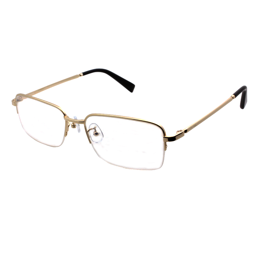 Half Frames Retro Fashion Square Men Titanium Optical Frame