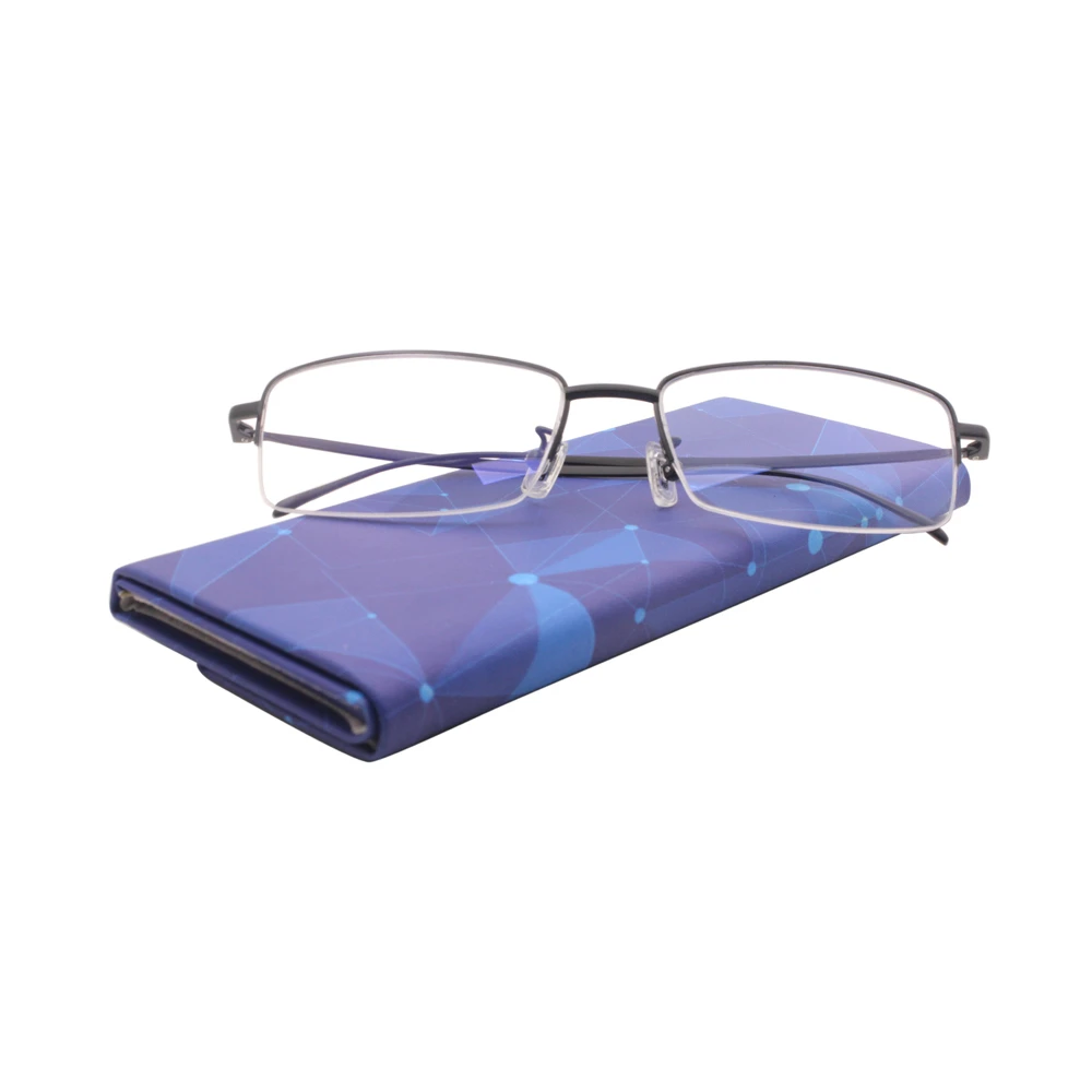 Luxury Fashion Custom Logo Half Frame Glasses