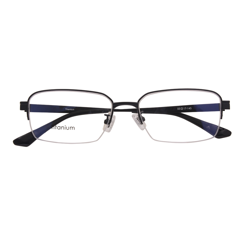 Men Luxury Half Frame Retro Fashion Titanium Optical Frame