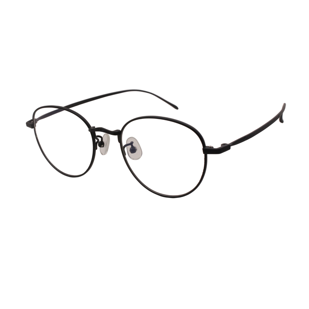 New Designer Factory Retro Round Titanium Unisex Glasses