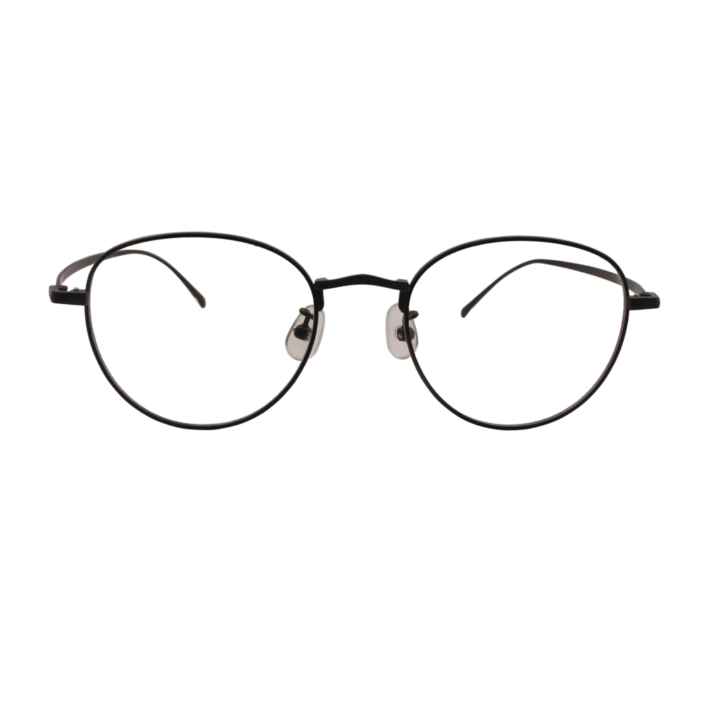 New Designer Factory Retro Round Titanium Unisex Glasses