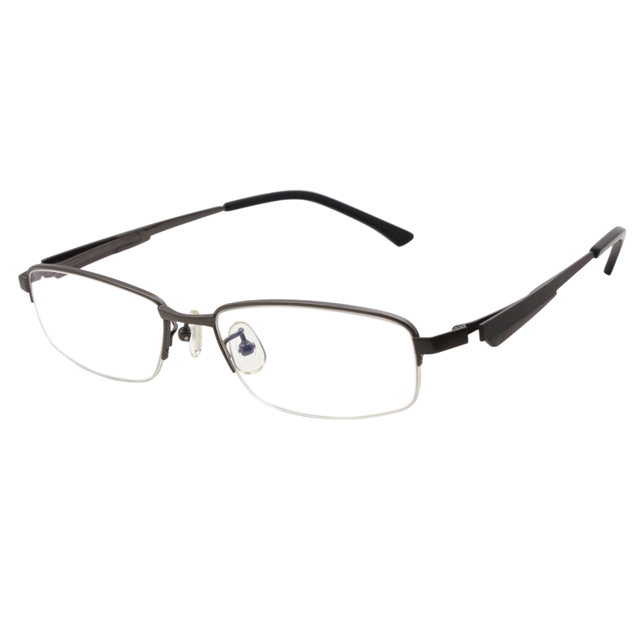 New Designer Half Frame Custom Logo Titanium Optical Frame