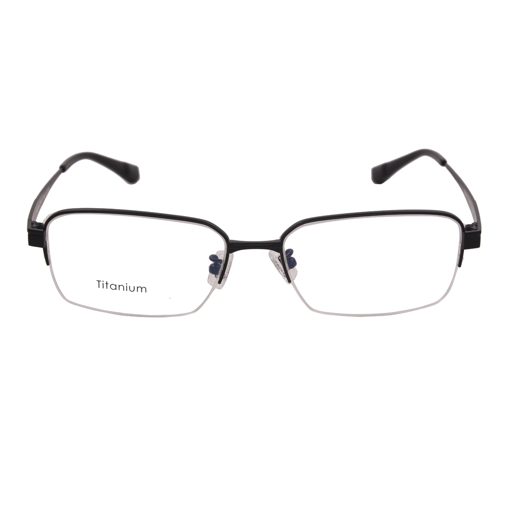Men Luxury Half Frame Titanium Glasses